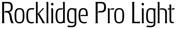 Rocklidge Pro Light Font