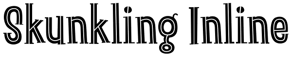 Skunkling Inline Font