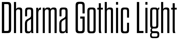 Dharma Gothic Light Font