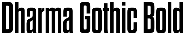 Dharma Gothic Bold Font