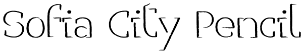 Sofia City Pencil Font