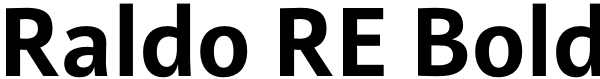 Raldo RE Bold Font