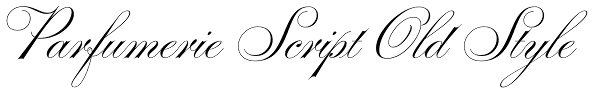 Parfumerie Script Old Style Font