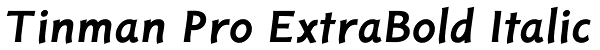 Tinman Pro ExtraBold Italic Font