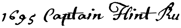 1695 Captain Flint Ru Font