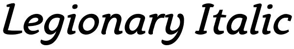 Legionary Italic Font