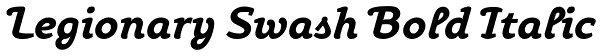 Legionary Swash Bold Italic Font