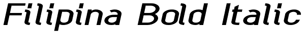 Filipina Bold Italic Font