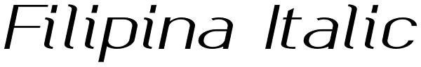 Filipina Italic Font