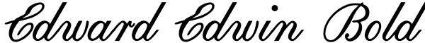 Edward Edwin Bold Font