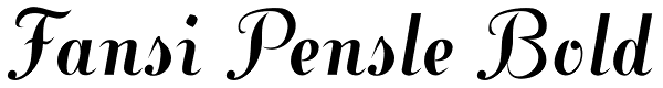 Fansi Pensle Bold Font