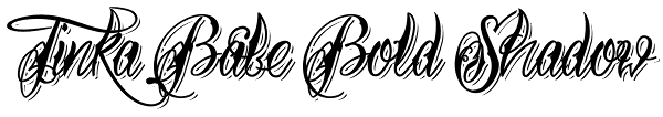 Tinka Babe Bold Shadow Font