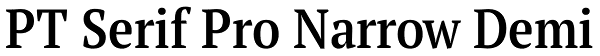 PT Serif Pro Narrow Demi Font