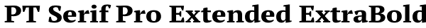 PT Serif Pro Extended ExtraBold Font