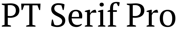 PT Serif Pro Font