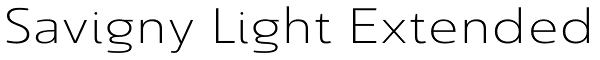 Savigny Light Extended Font