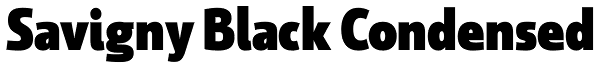 Savigny Black Condensed Font