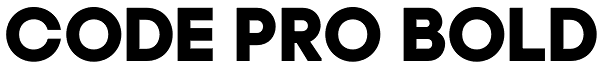 Code Pro Bold Font