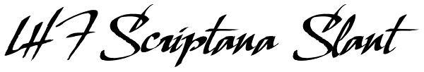 LHF Scriptana Slant Font