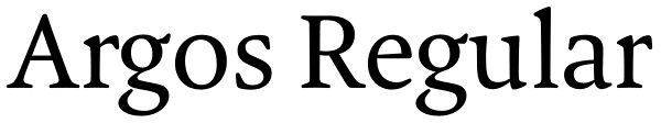 Argos Regular Font