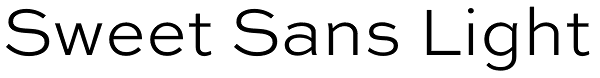 Sweet Sans Light Font