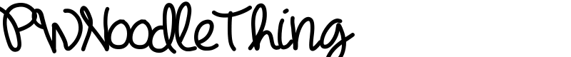 PWNoodleThing Font