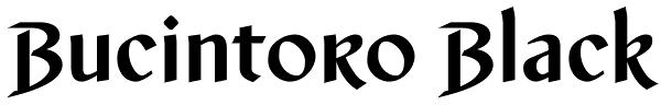 Bucintoro Black Font