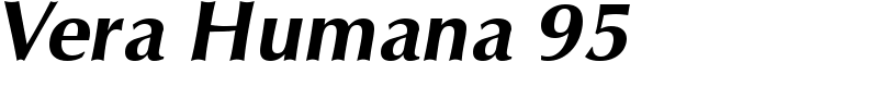 Vera Humana 95 Font