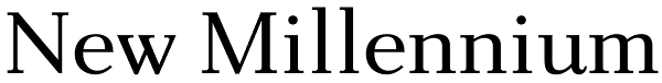 New Millennium Font