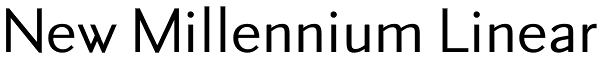 New Millennium Linear Font