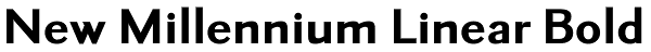 New Millennium Linear Bold Font