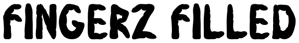 Fingerz Filled Font