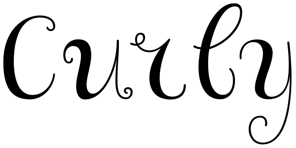 Curly Font