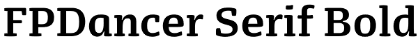 FPDancer Serif Bold Font
