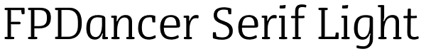 FPDancer Serif Light Font