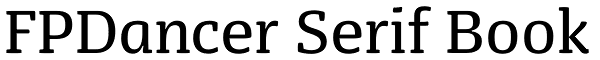 FPDancer Serif Book Font