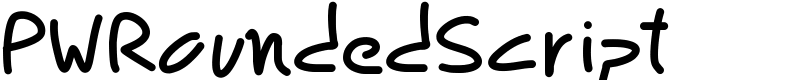 PWRoundedScript Font