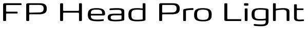 FP Head Pro Light Font