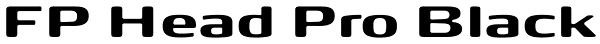 FP Head Pro Black Font