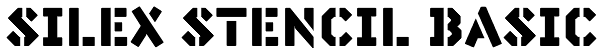 Silex Stencil Basic Font
