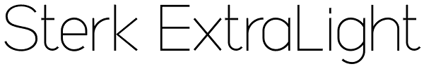 Sterk ExtraLight Font
