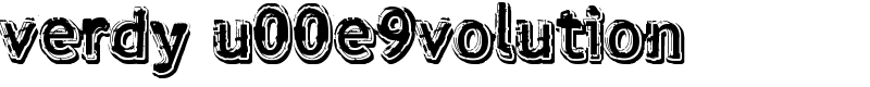 verdy u00e9volution Font