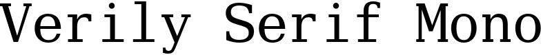 Verily Serif Mono Font