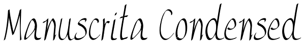 Manuscrita Condensed Font