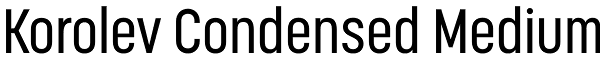 Korolev Condensed Medium Font