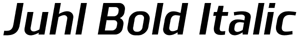 Juhl Bold Italic Font