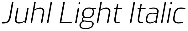 Juhl Light Italic Font