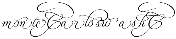 MonteCarlo Swash C Font