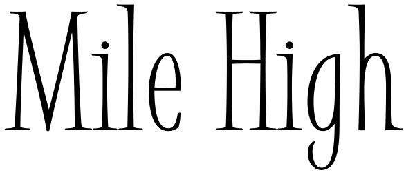 Mile High Font