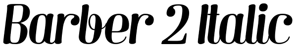 Barber 2 Italic Font